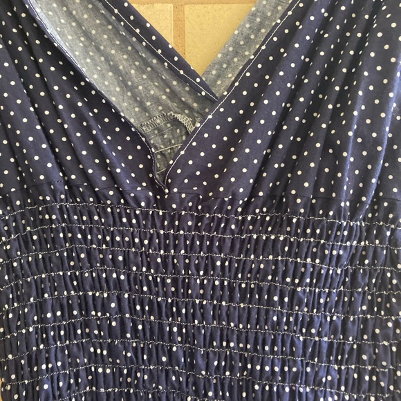 *HP* NWOT, handmade, Blue/white polka dotted dress, size L/XL - Picture 9 of 16